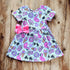 Girls Summer Pool Dress with Matching Bow - Bowtism